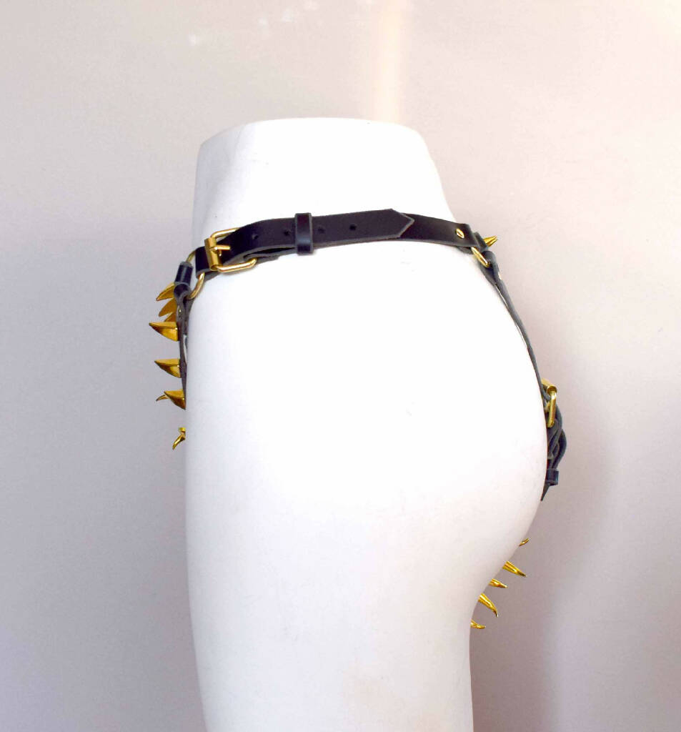 The All Devouring Spiked Leather Panty Charmskool Shop The All Devouring Spiked Leather Panty Charmskool Shop