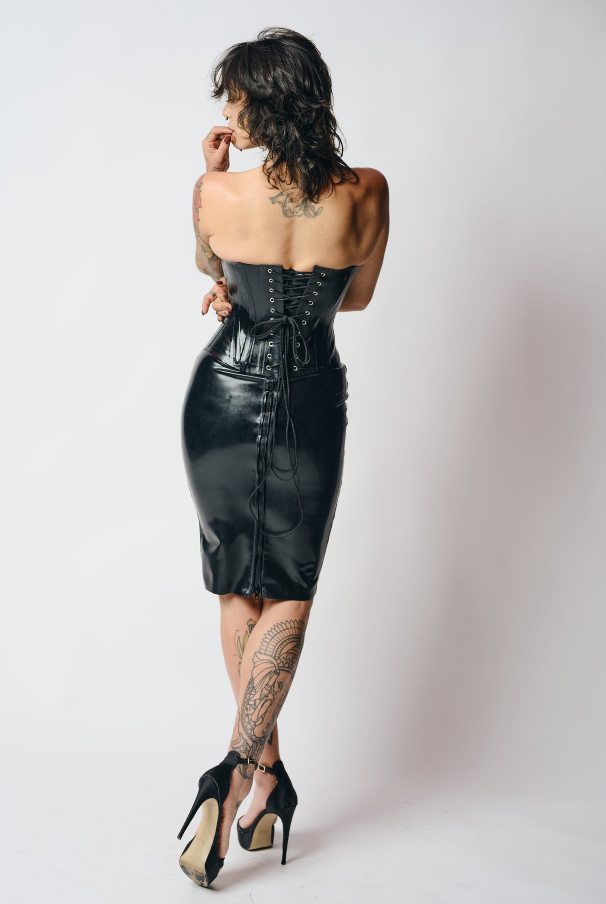 Latex Pencil Skirt