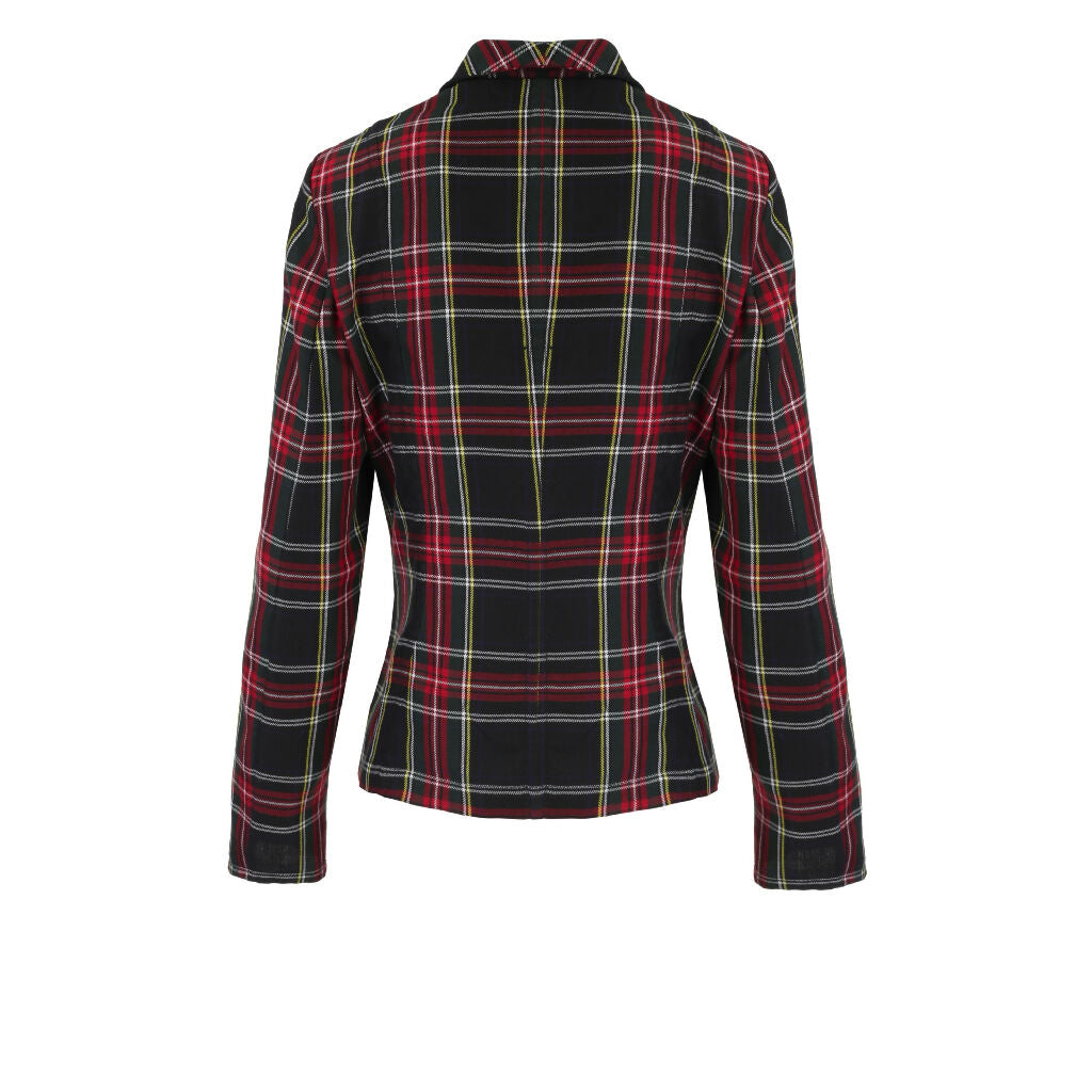 Plaid Jacket punk BURGUNDY