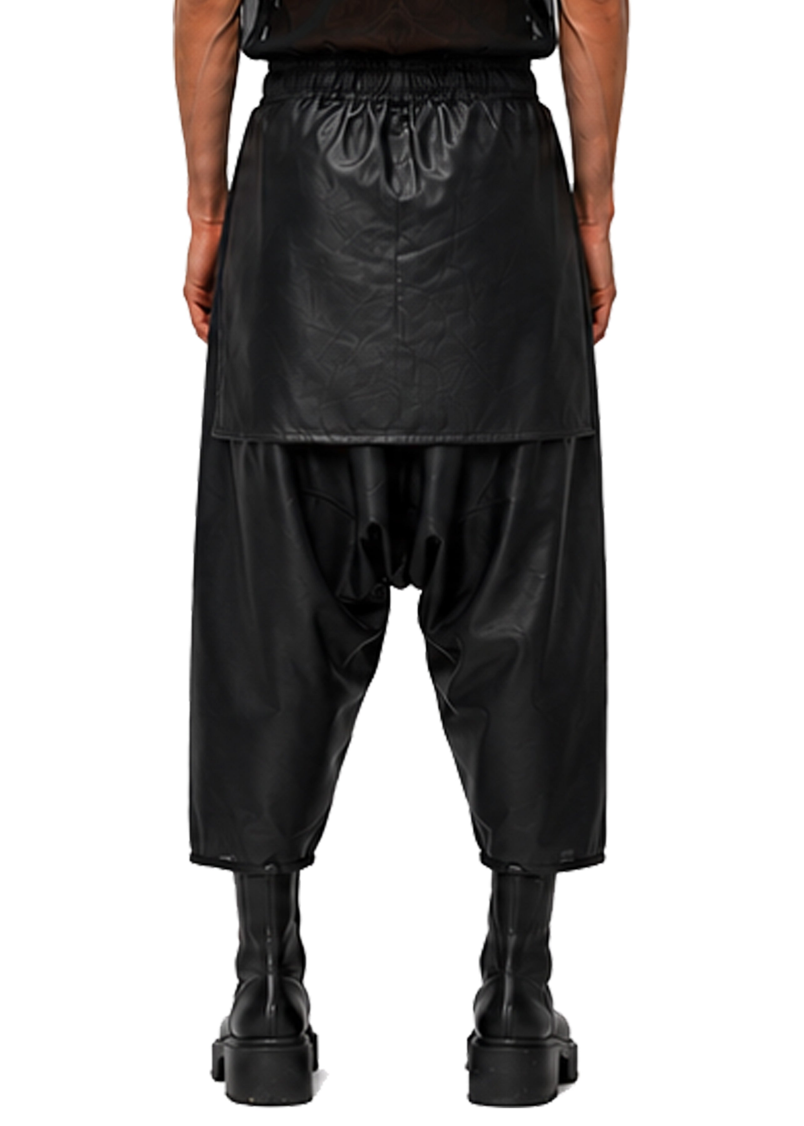 VEGAN LEATHER SAMURAI TROUSERS