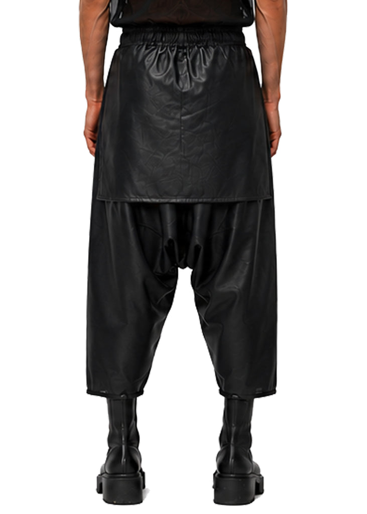 VEGAN LEATHER SAMURAI TROUSERS