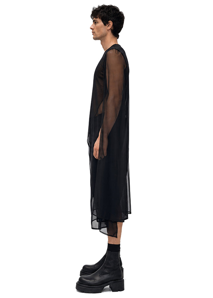 MESH XL SLEEVE SIDE PEAK TOP