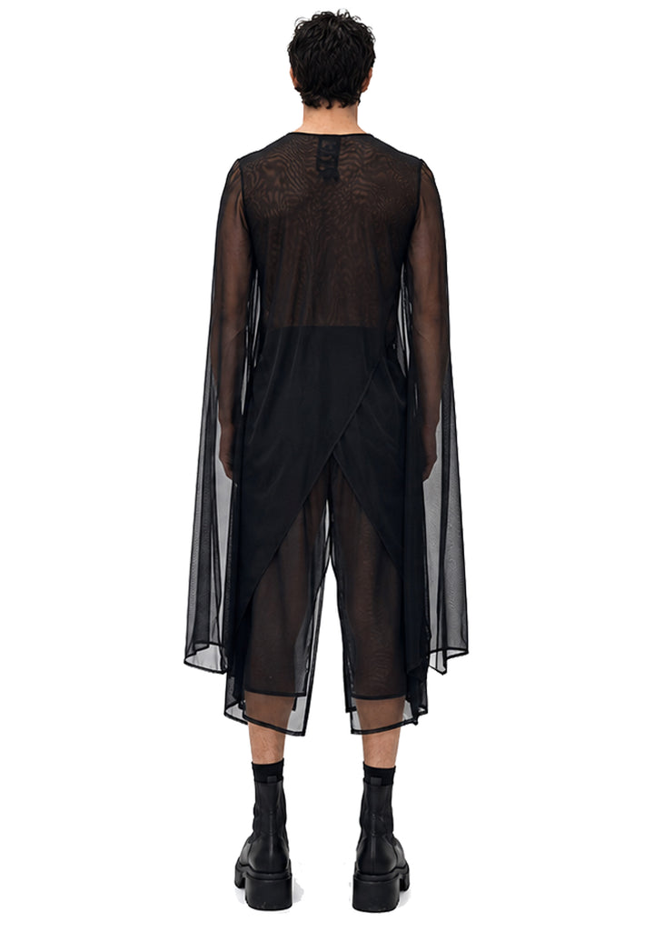 MESH XL SLEEVE SIDE PEAK TOP