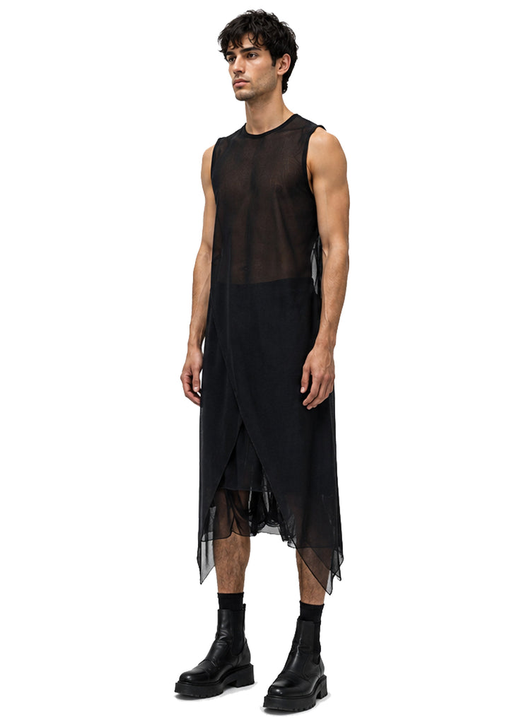 MESH SIDE PEAK VEST