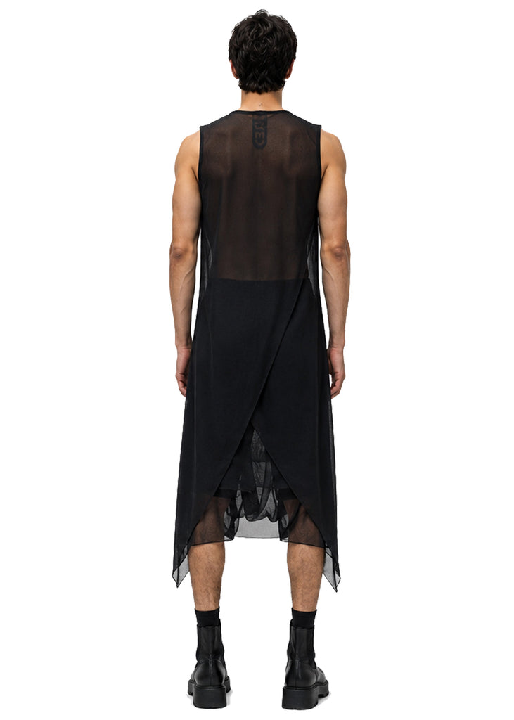 MESH SIDE PEAK VEST