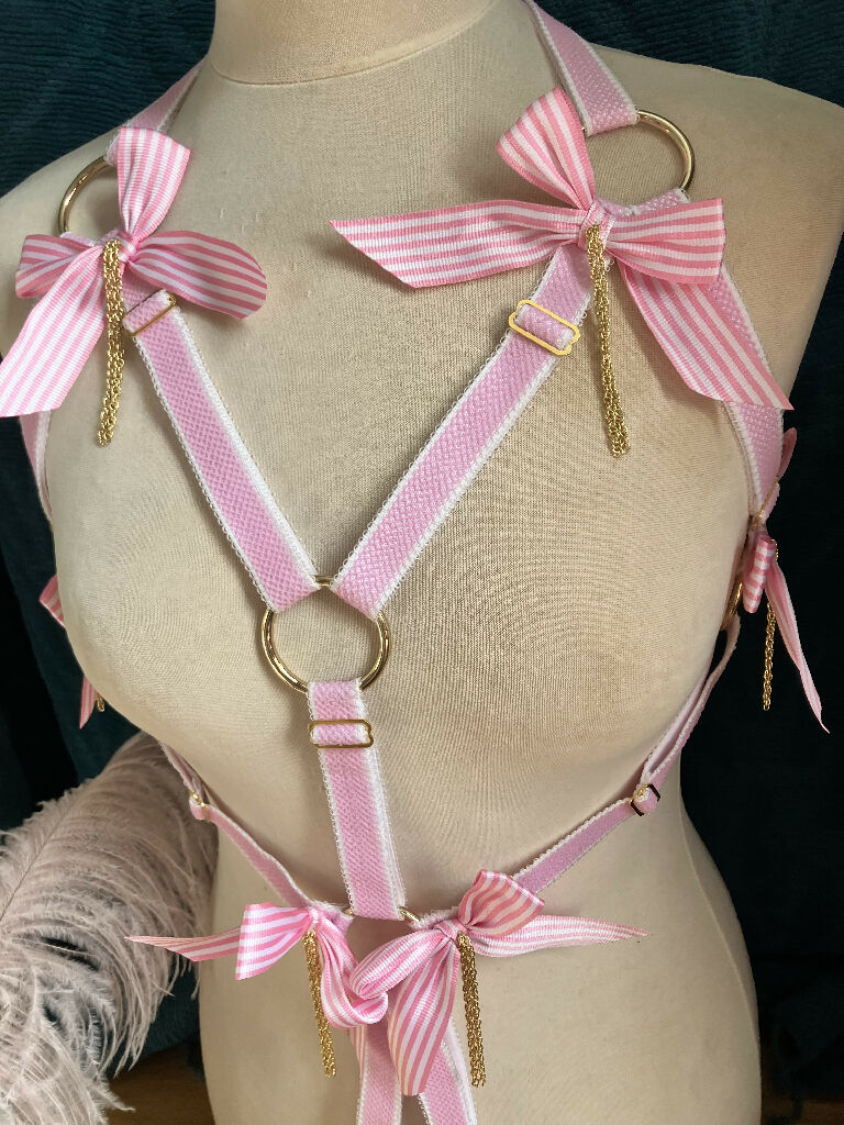 Pink Bow Harness