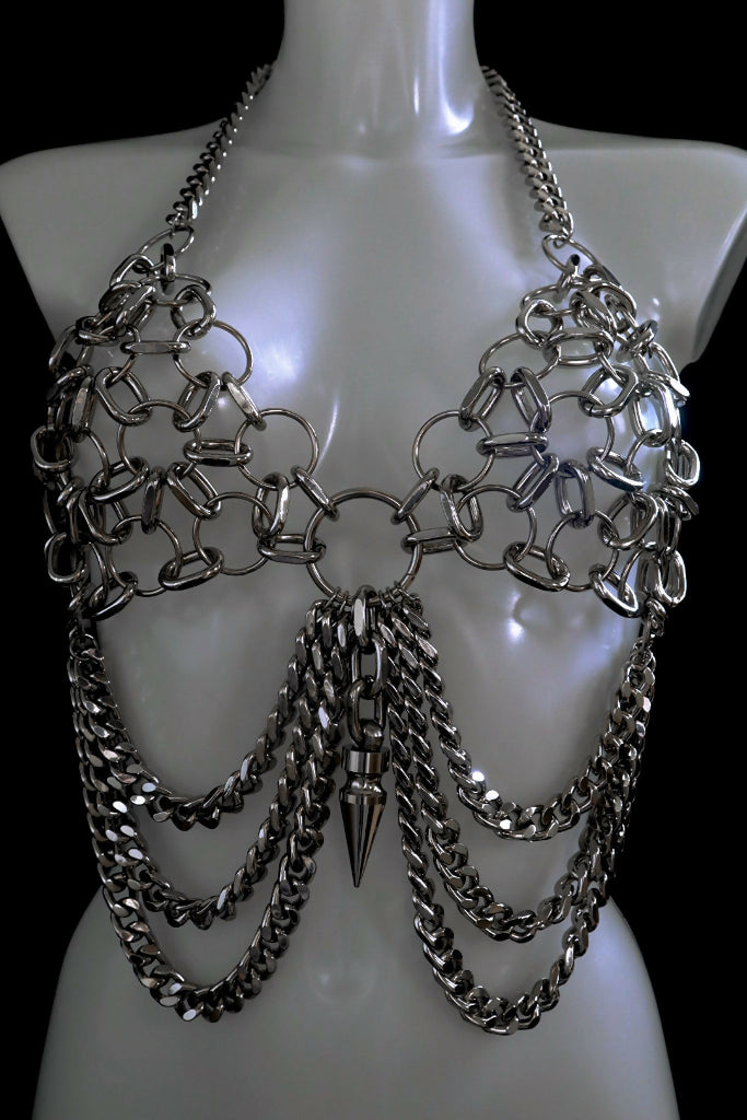 Slayer o ring chain bra