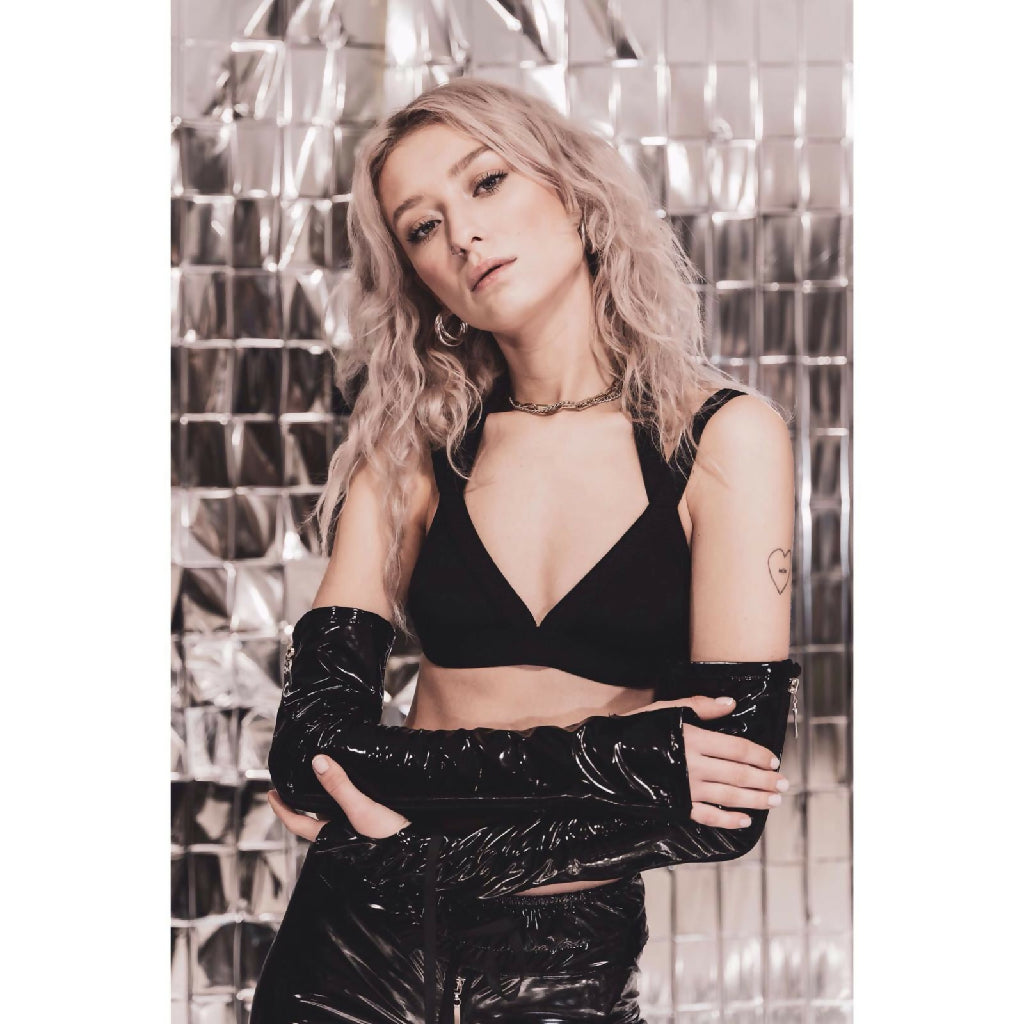 Sleeves made of lack BLACK