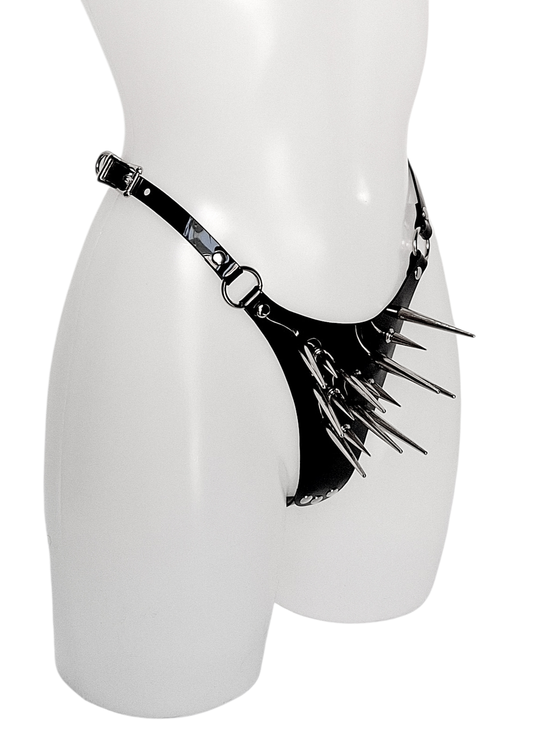 WARLUST Extreme Spiked Vinyl Knickers
