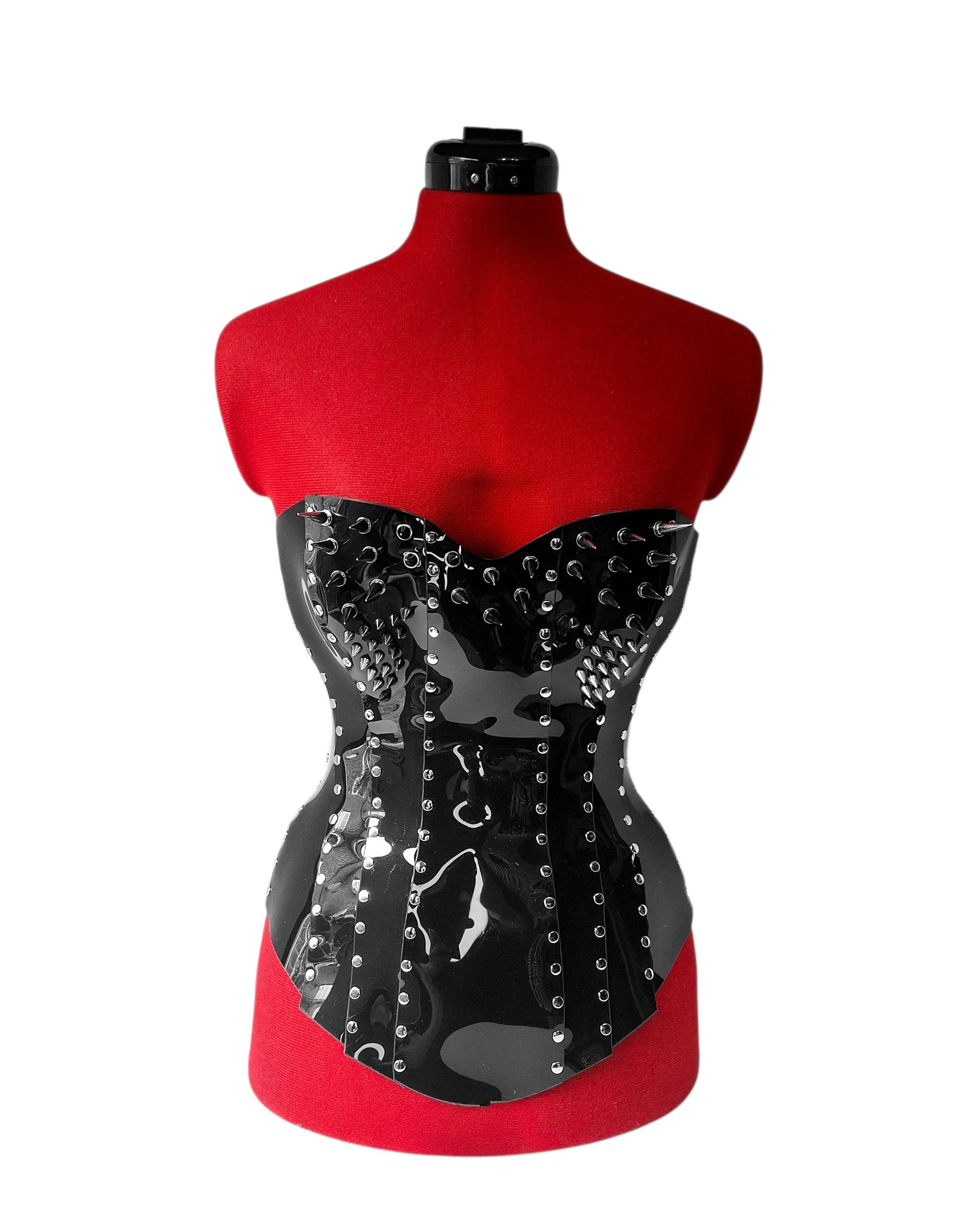 WIDOWMAKER Spiked Victorian Gothic Mid-Bust Corset