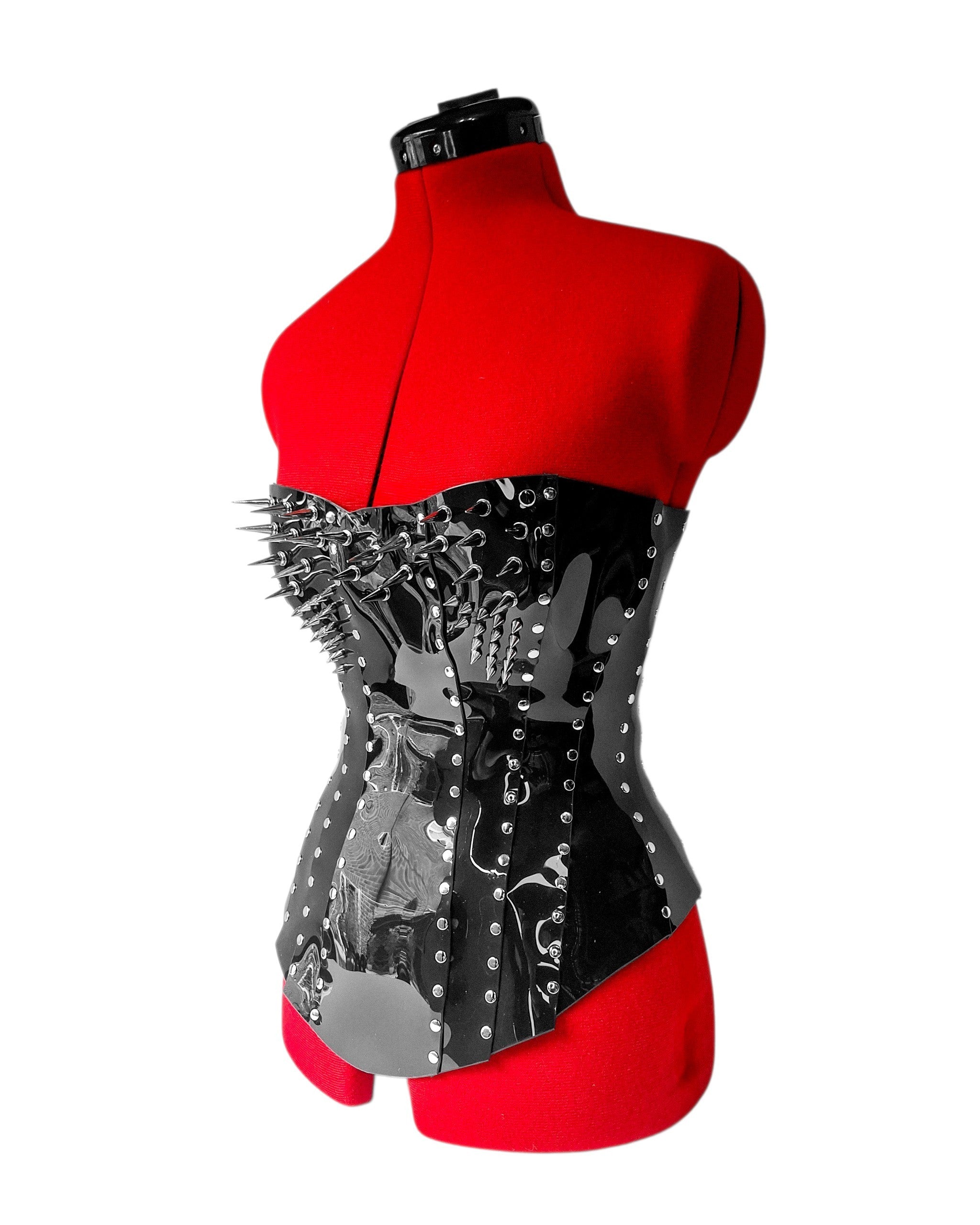 WIDOWMAKER Spiked Victorian Gothic Mid-Bust Corset