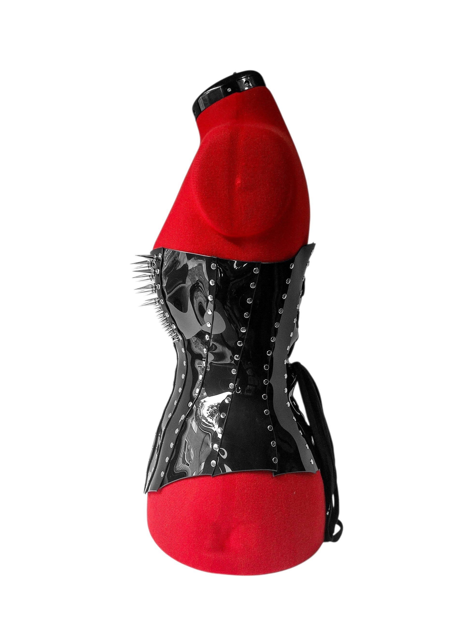 WIDOWMAKER Spiked Victorian Gothic Mid-Bust Corset