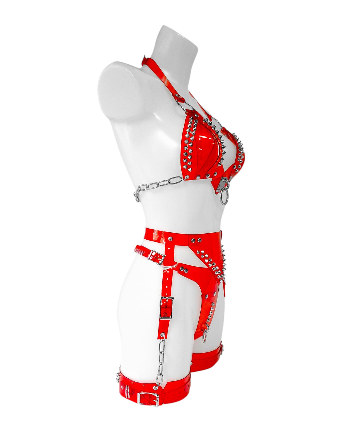INFERNO Vinyl Lingerie Set