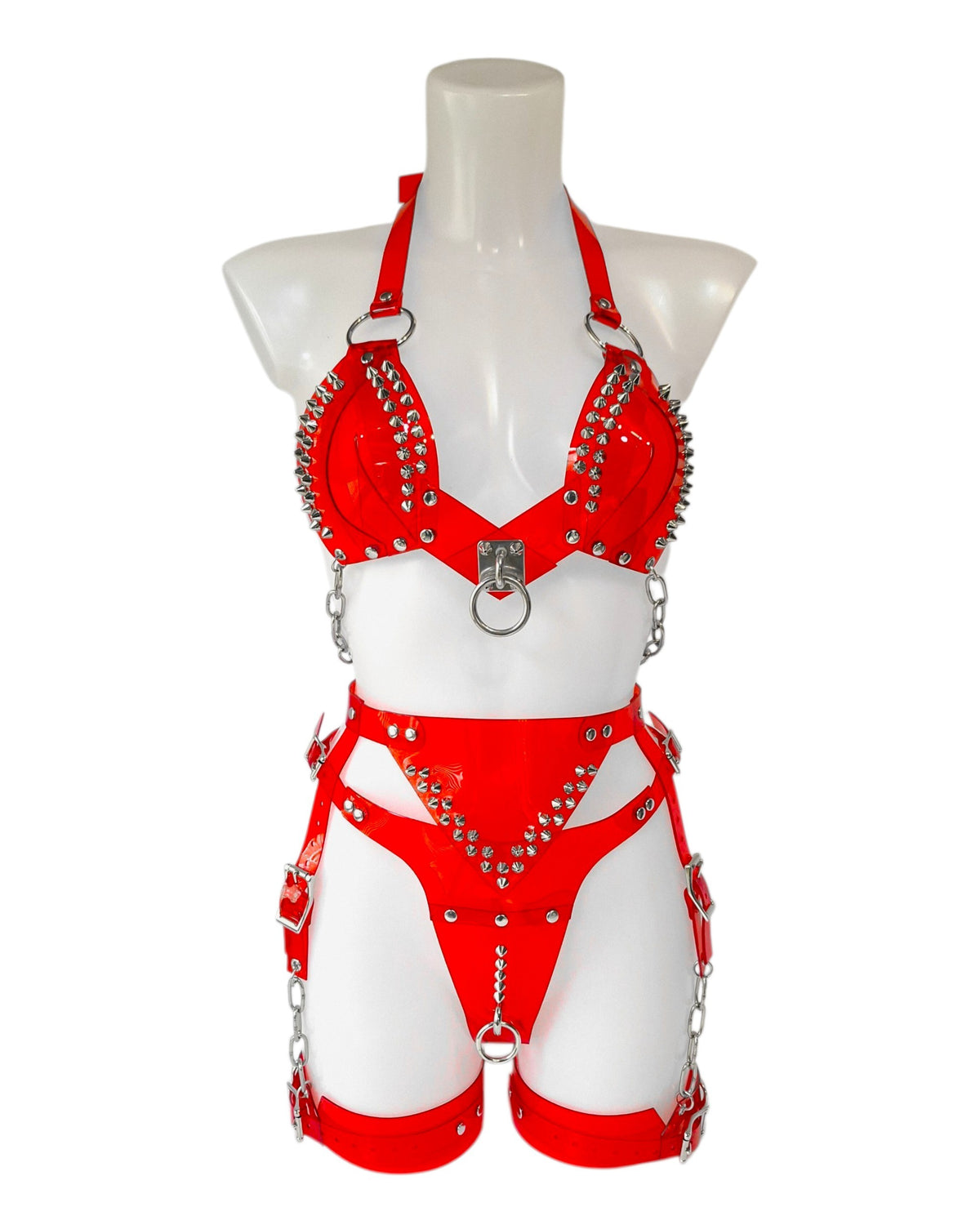 INFERNO Vinyl Lingerie Set