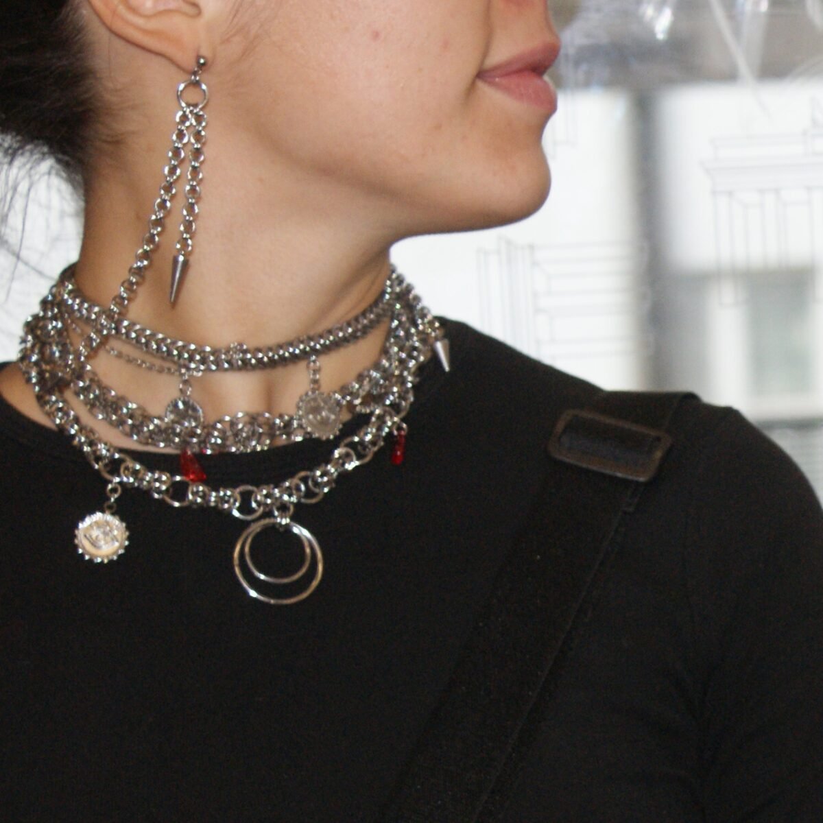 Vex chainmaille earrings image 3