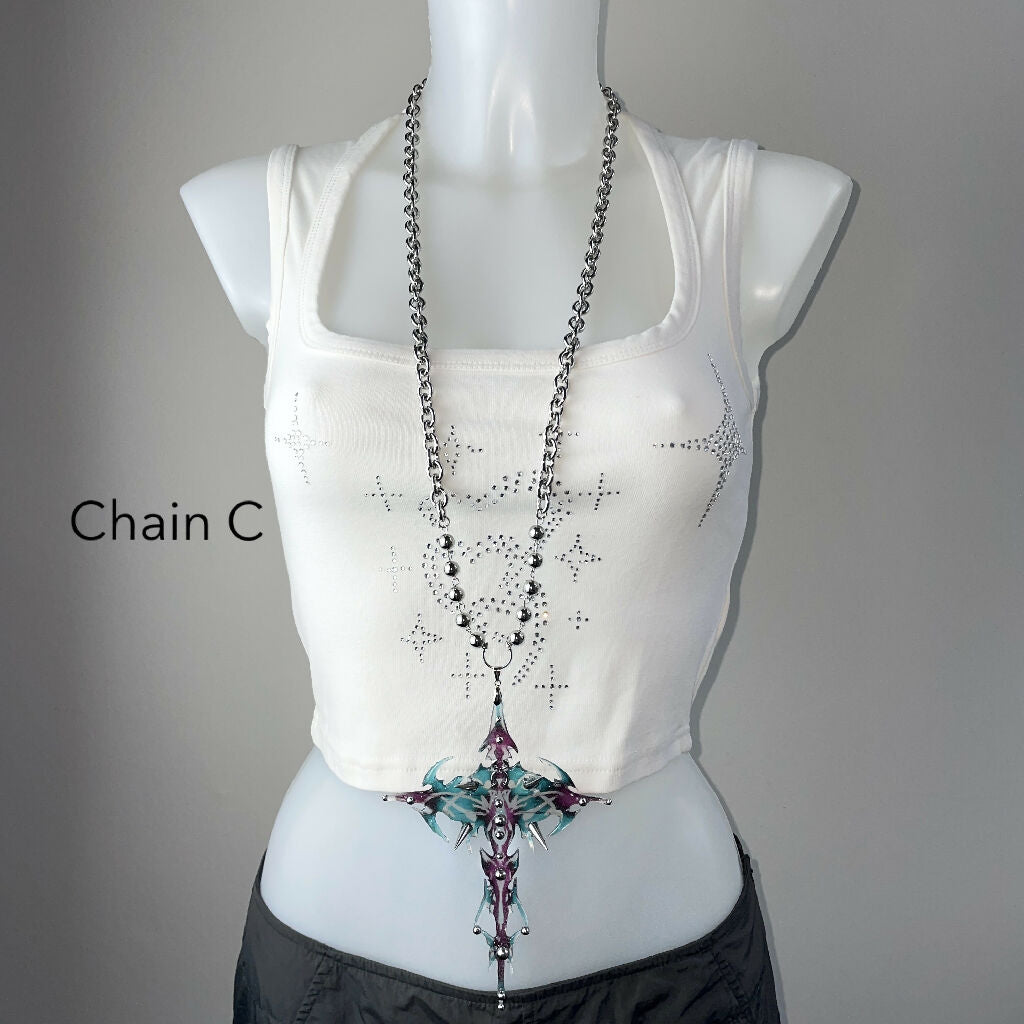 Twilight Totem extra large cross necklace