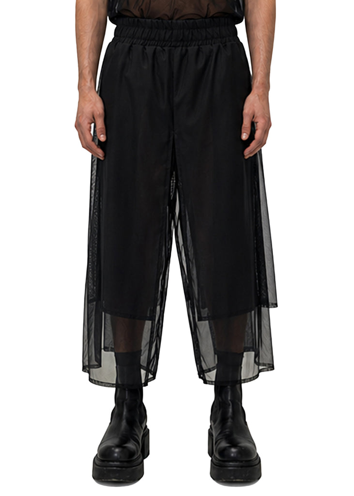MESH PANEL TROUSERS