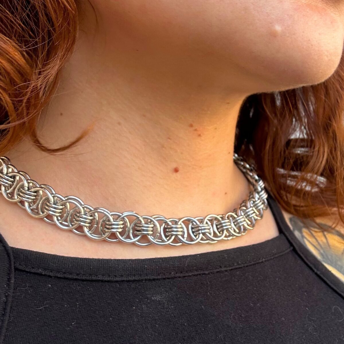 Gizeh chainmaille necklace image 0
