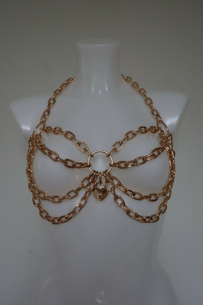 Padlock chain Houdini bra harness