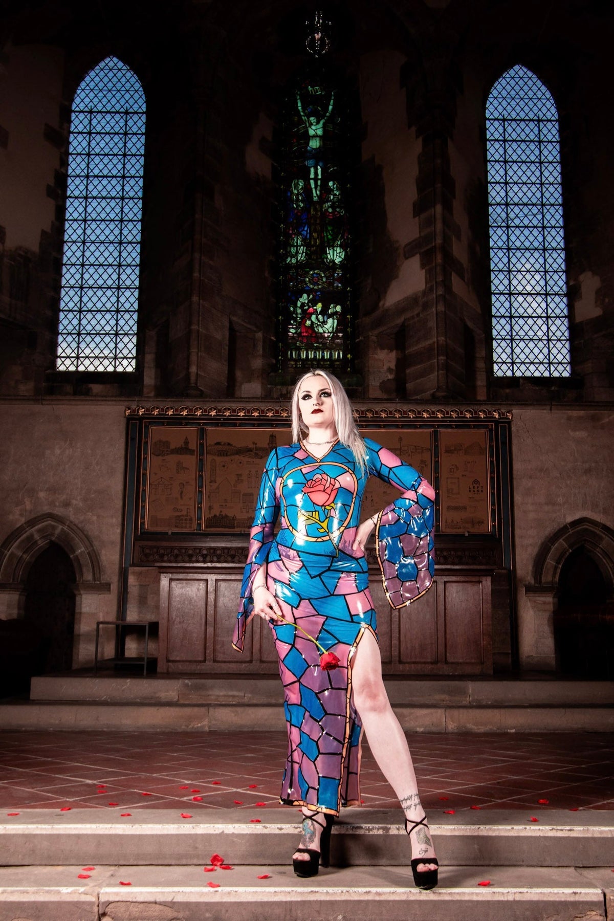 Stained Glass Rose Dress
