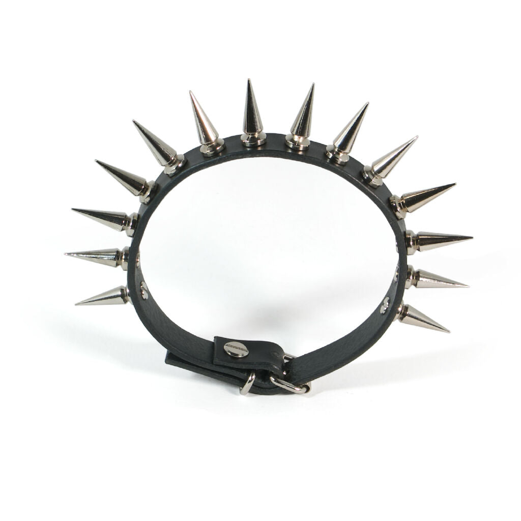 Spiked Leather Choker