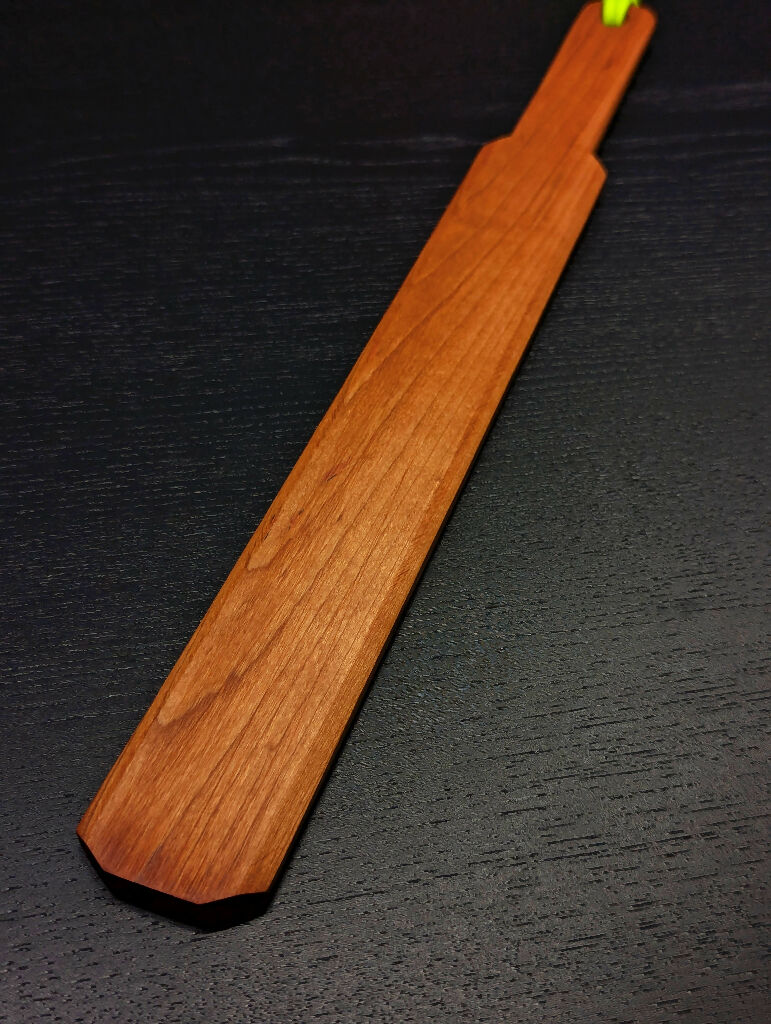 Chamfered Cherry Spanking Paddle