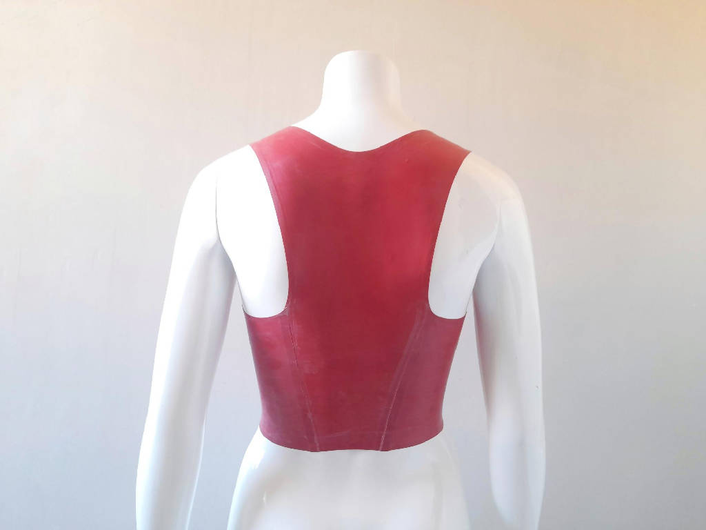 Latex Corset Style Top, Custom Made