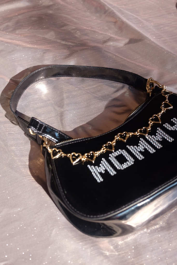 'MOMMY' Custom Upcycled Rhinestone  Handbag