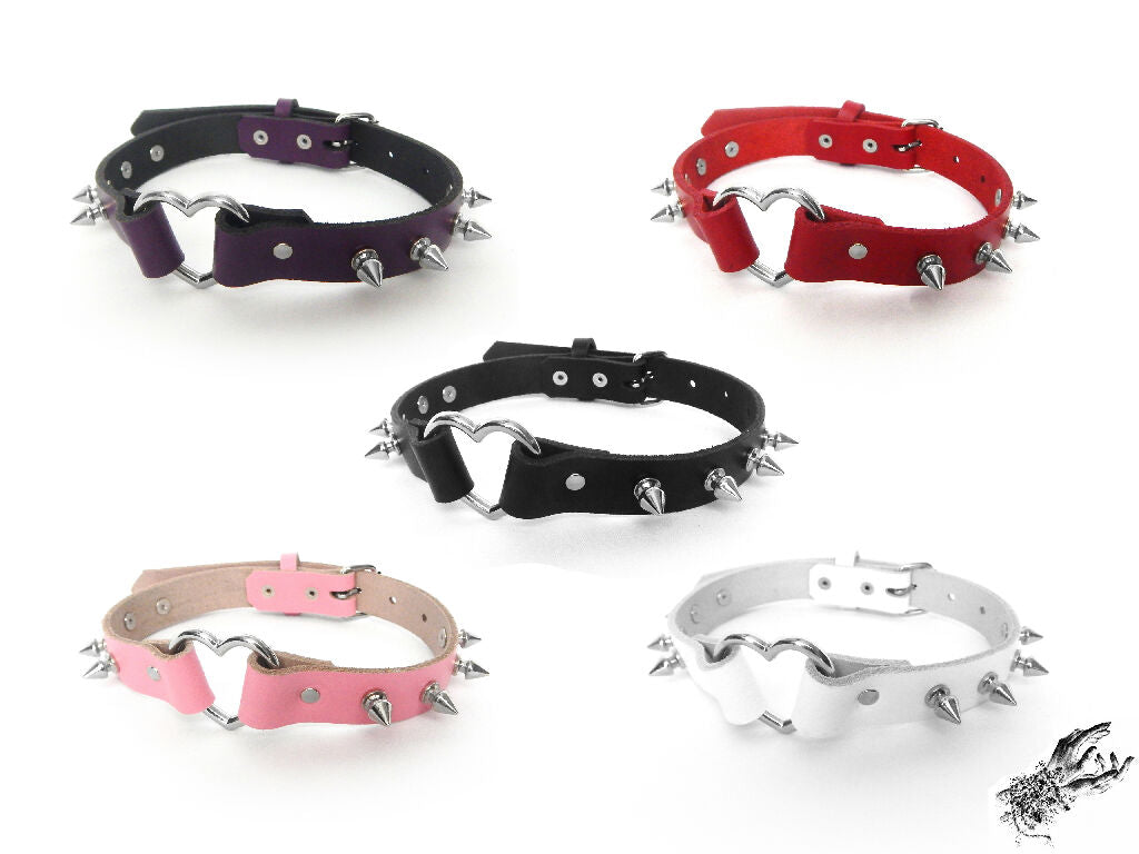 studdedheartringchokers