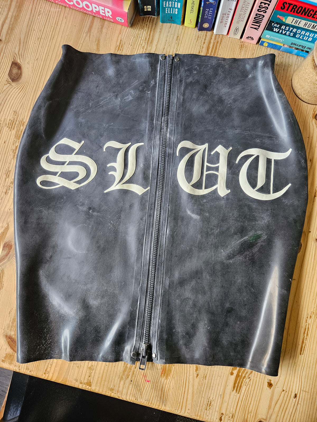 Latex Statement Mini Skirt