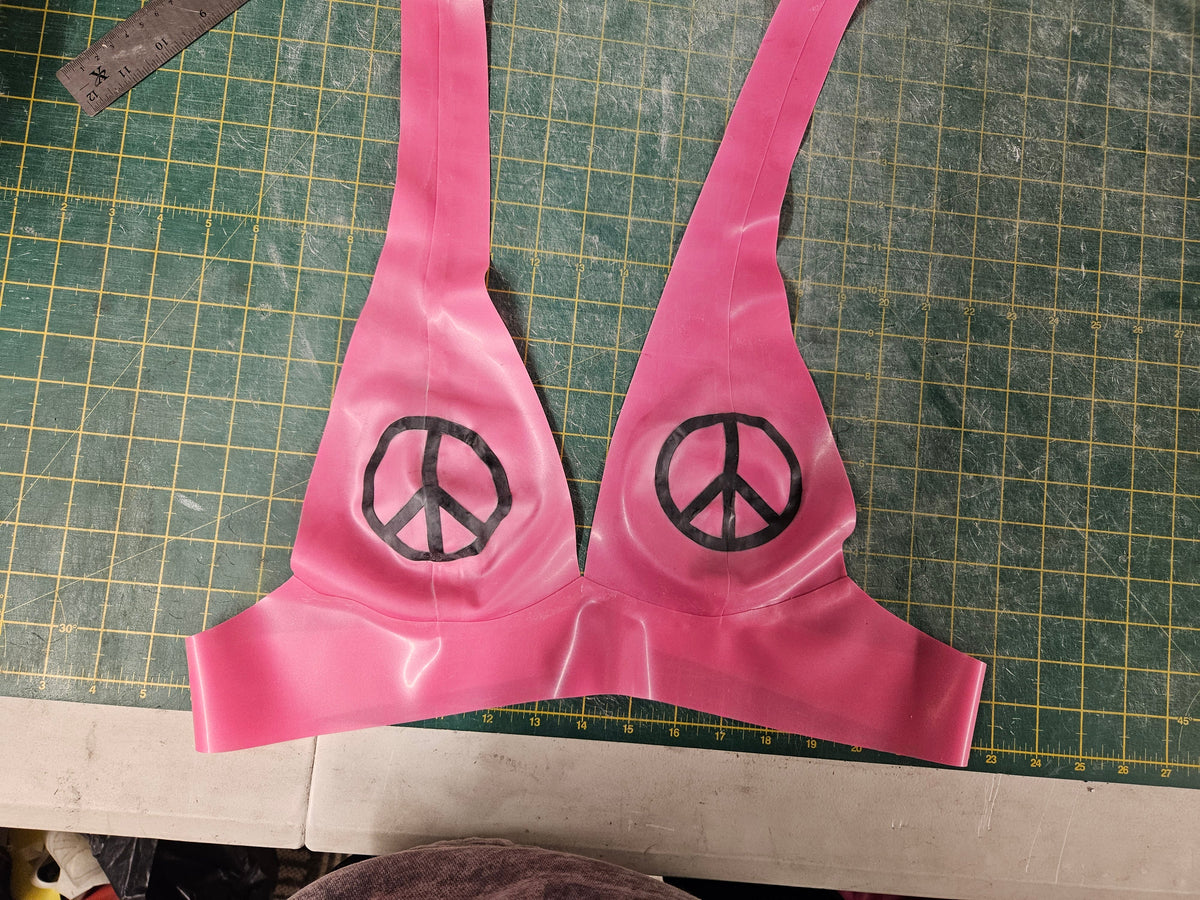 Latex Playful Bikini Top