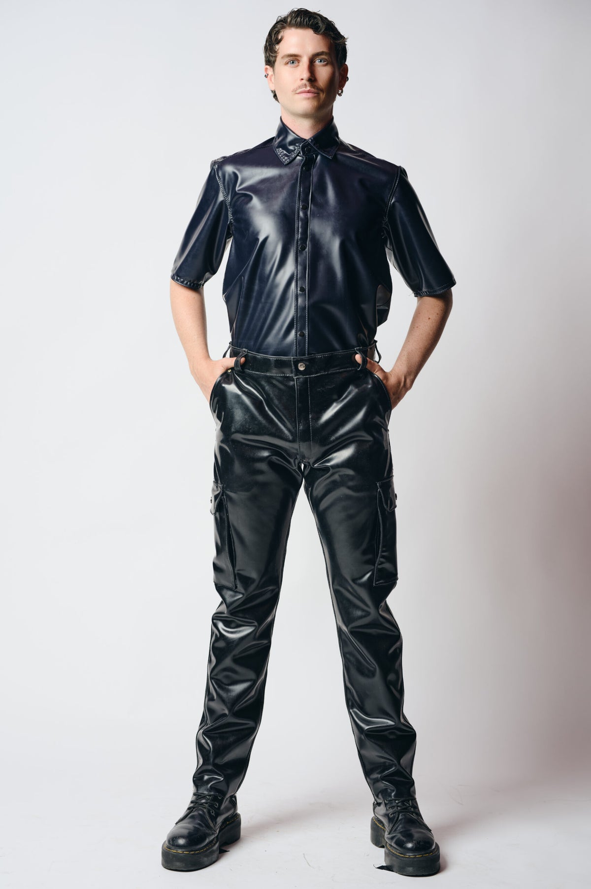 Short Sleeved Latex Shirt