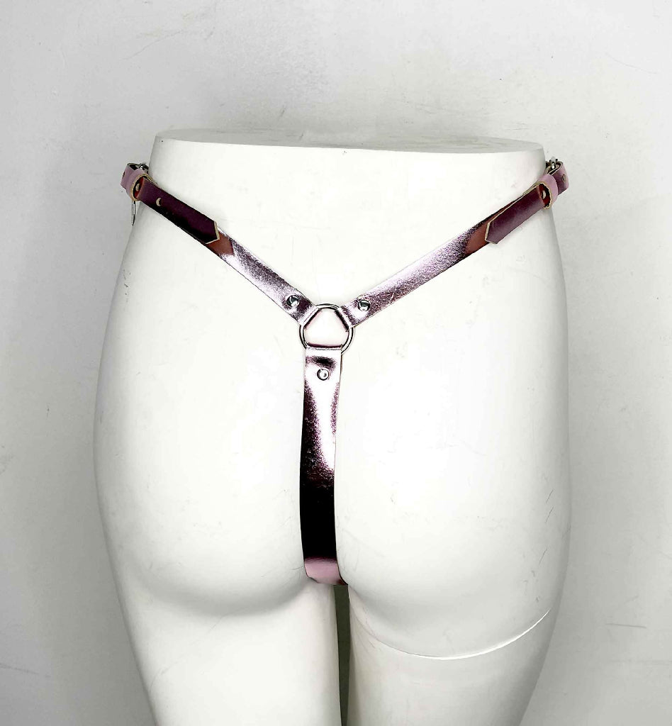 Andromeda Spiked Leather Thong