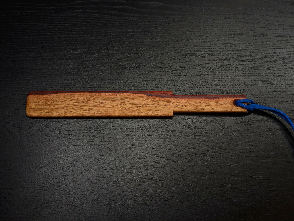 Mini Variegated Granadillo Spanking Paddle