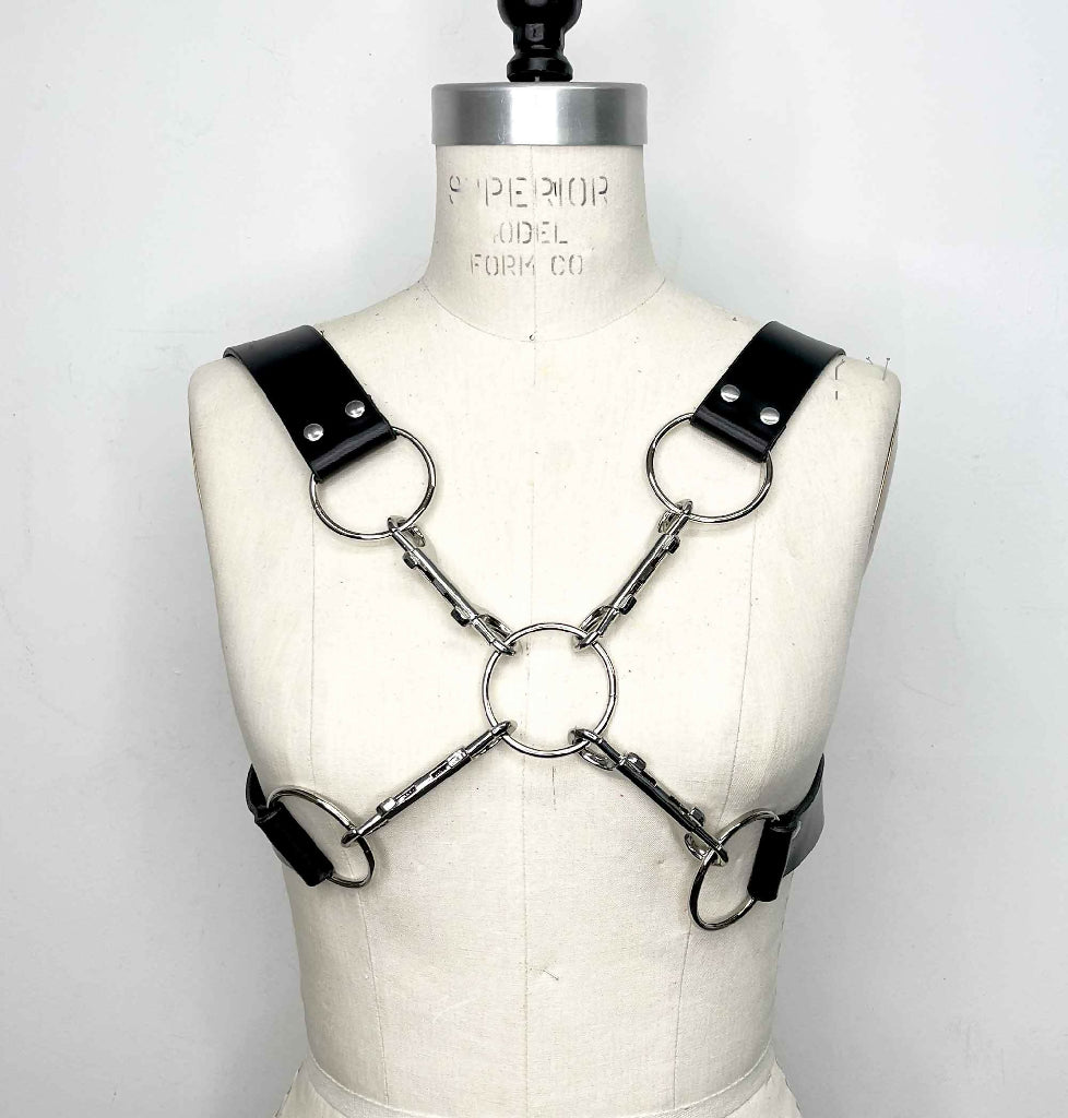 Crossroad-Heavy-Leather-Clip-Harness-5