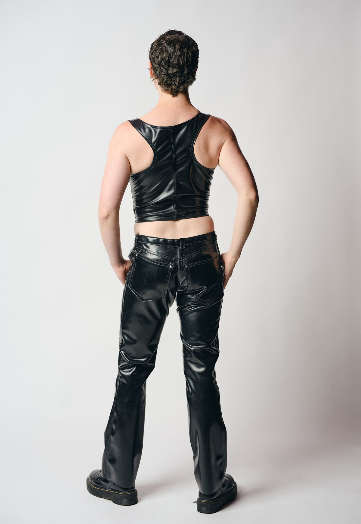 Latex Bootleg Jeans
