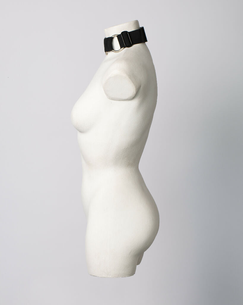metal-ring-choker-with-buckle-thalia-handmade-accessories-iona-smith-scott