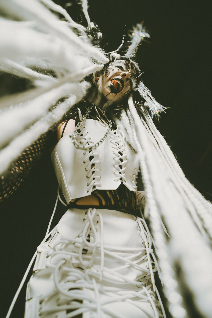 Corset Top with strings WHITE