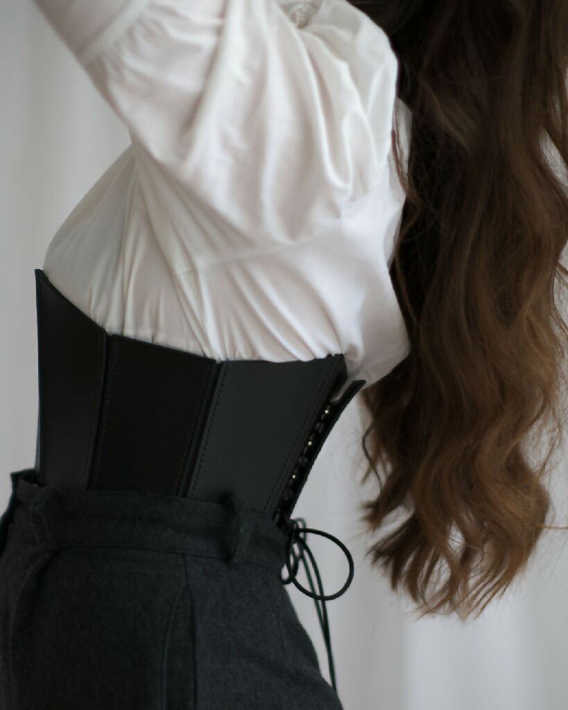 Leather Corset Handstitched