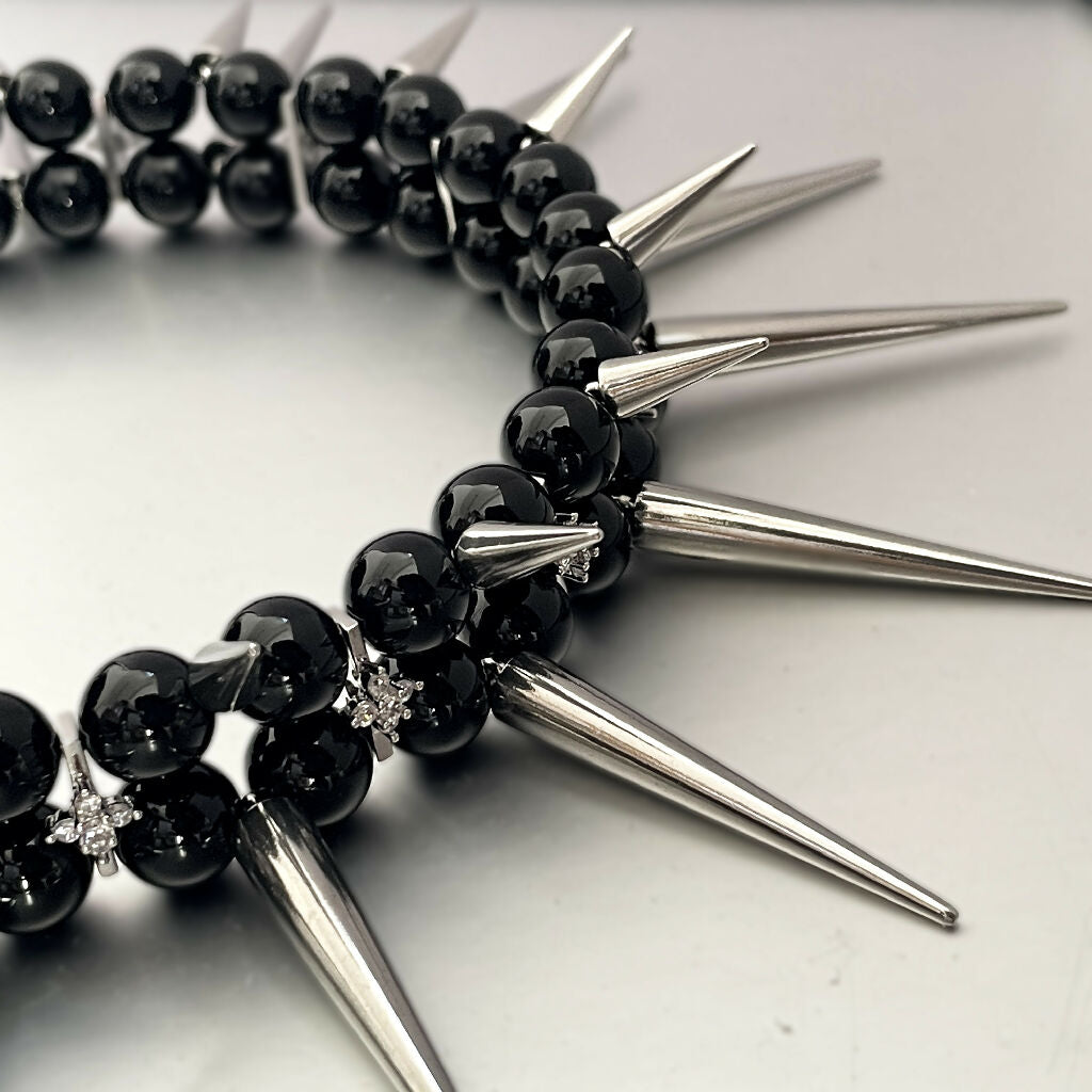 ‘Desire’ double spikes Necklace (3 different colors)