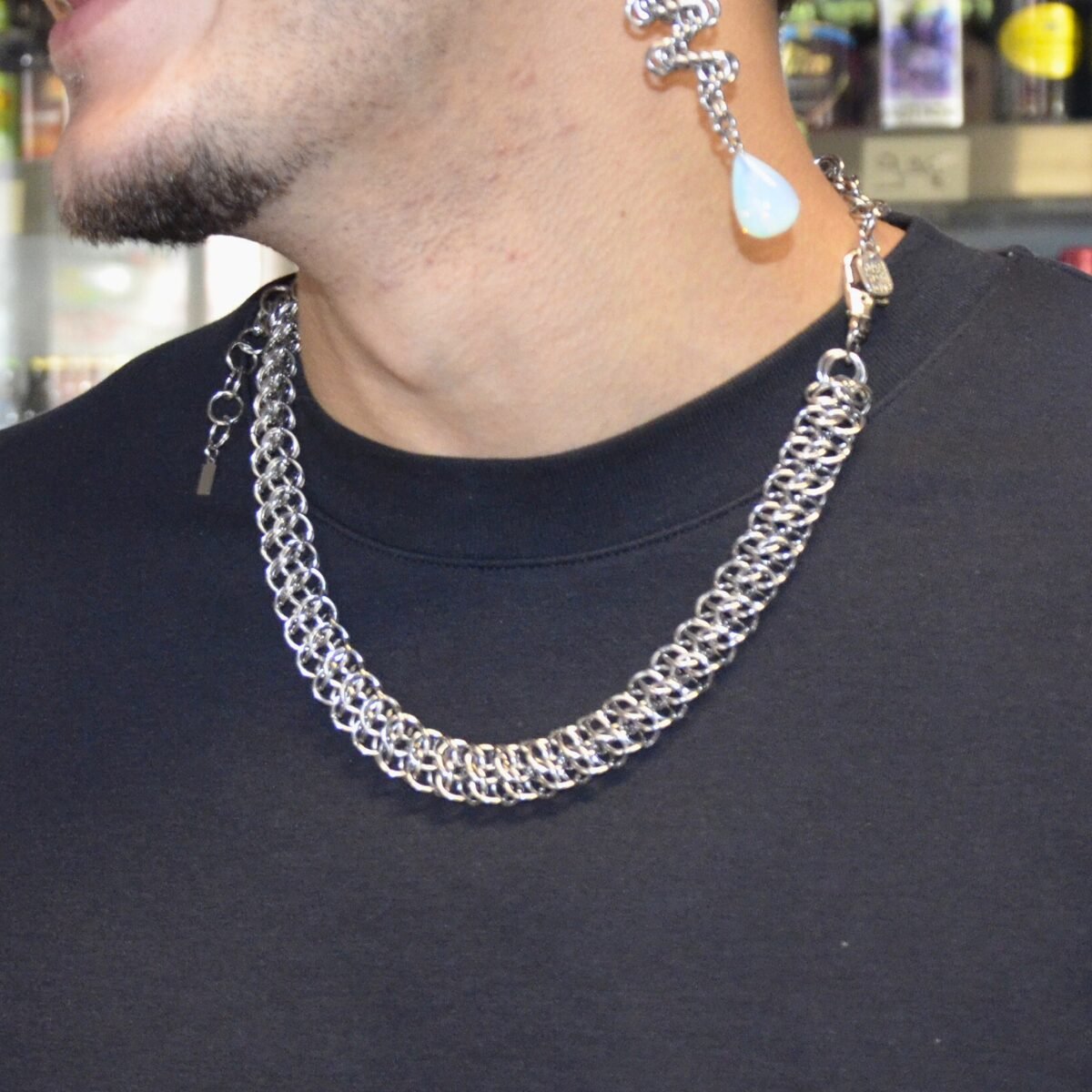 Siren chainmaille necklace image 3