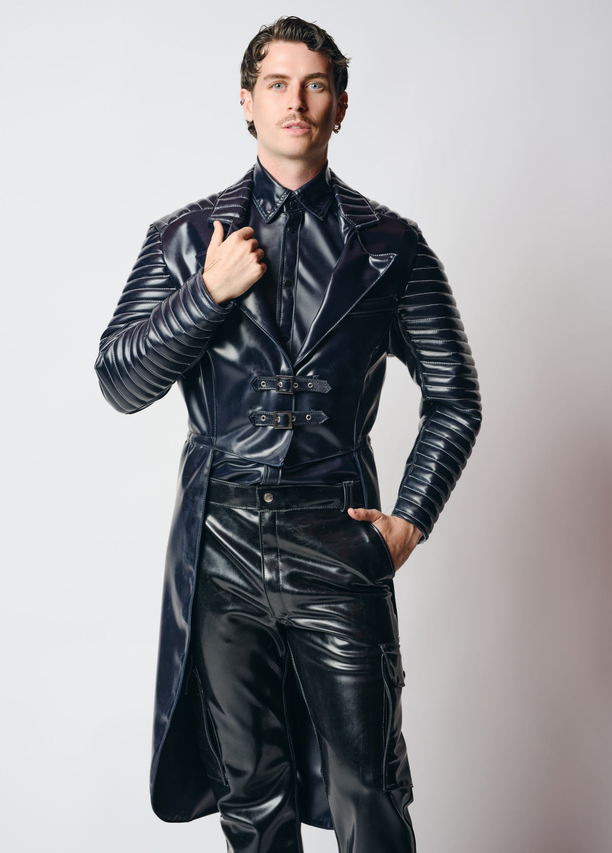 Quilted Latex Tailcoat