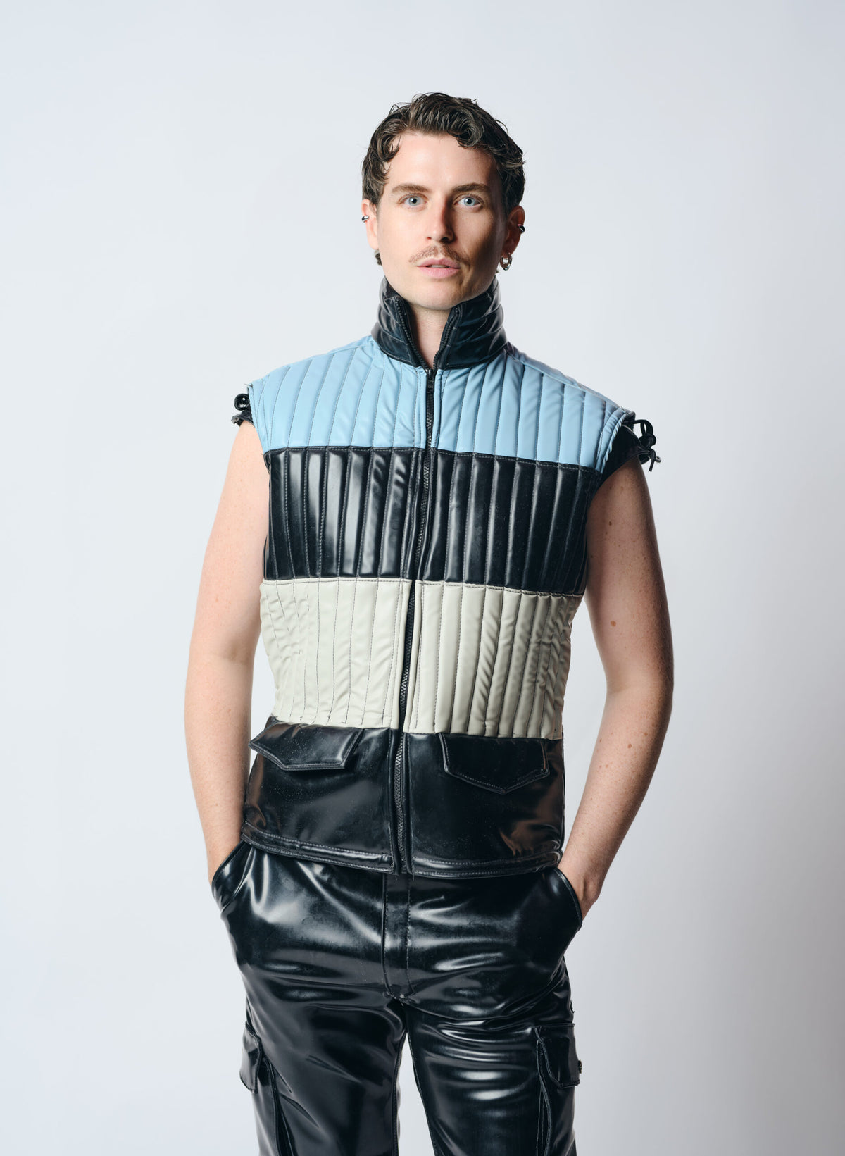 Quilted Latex Gilet