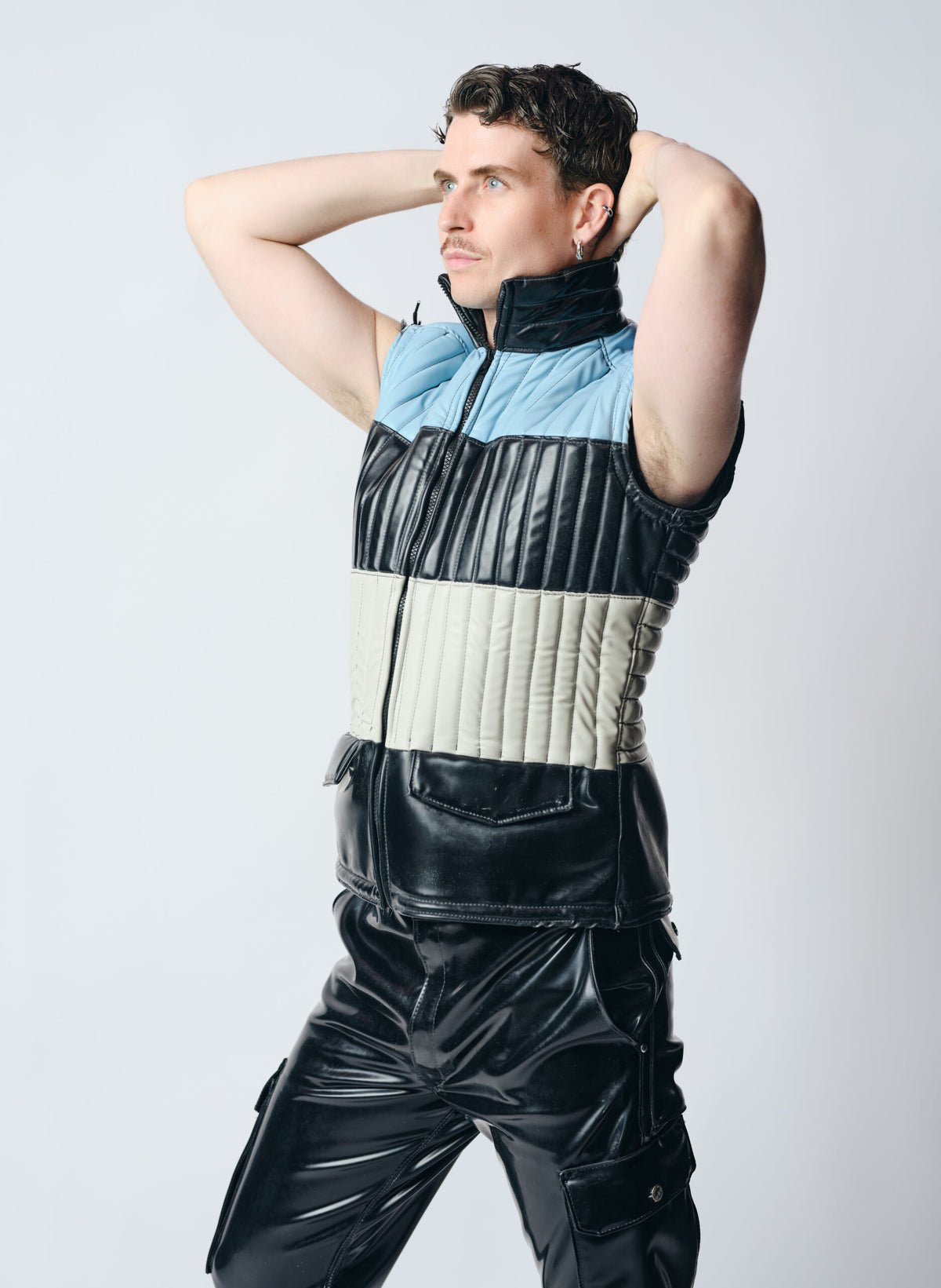 Quilted Latex Gilet