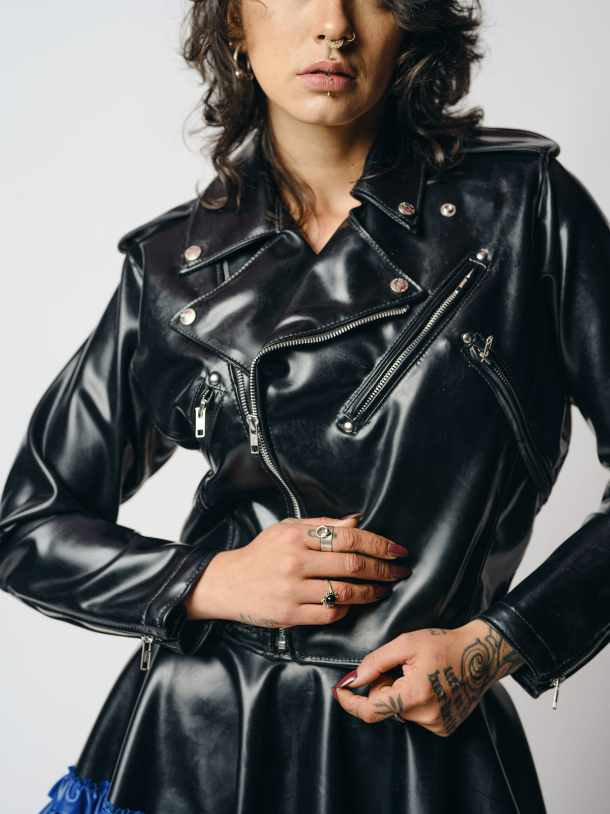 Latex Union Jack Biker