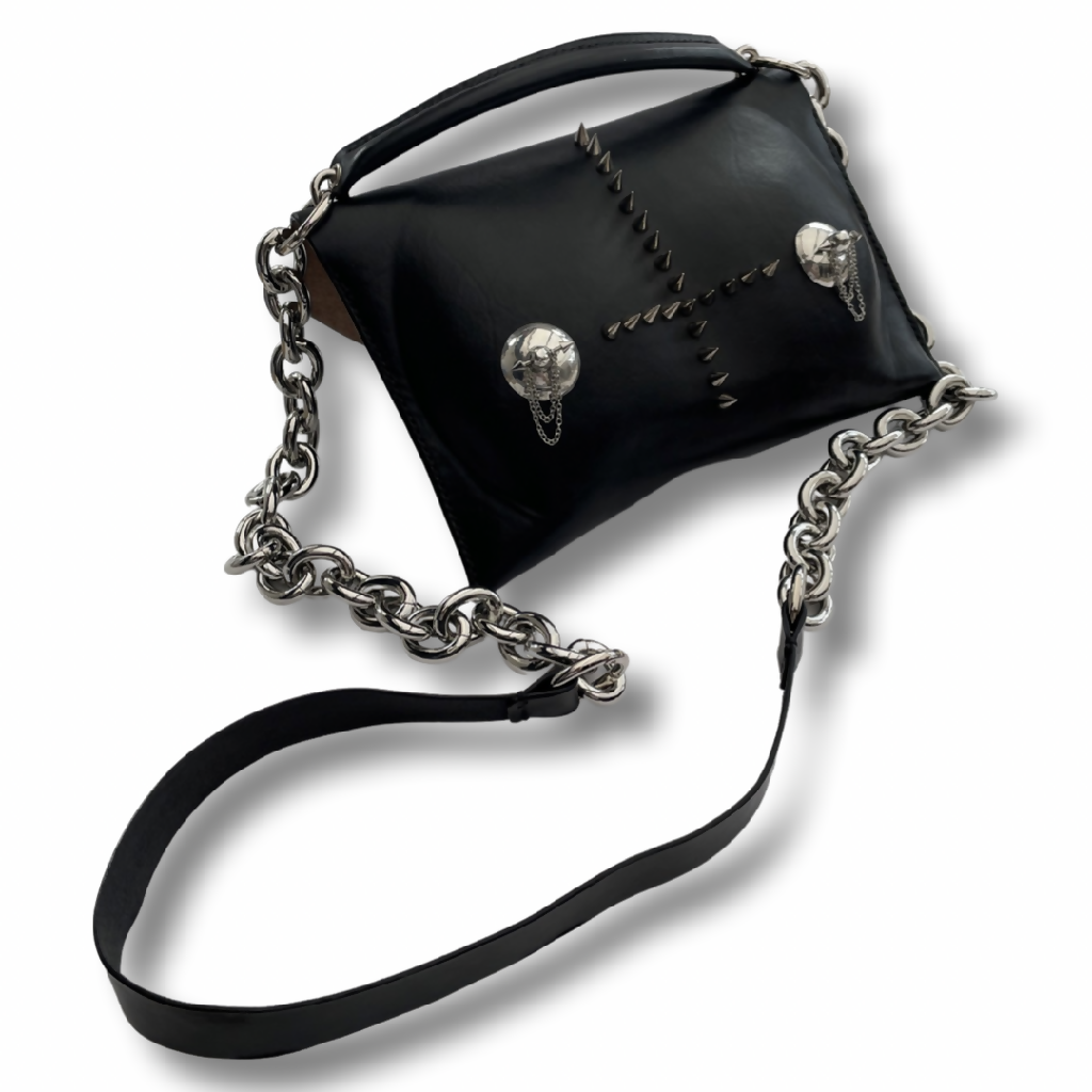 The Sinner Pierced Leather BoobBag