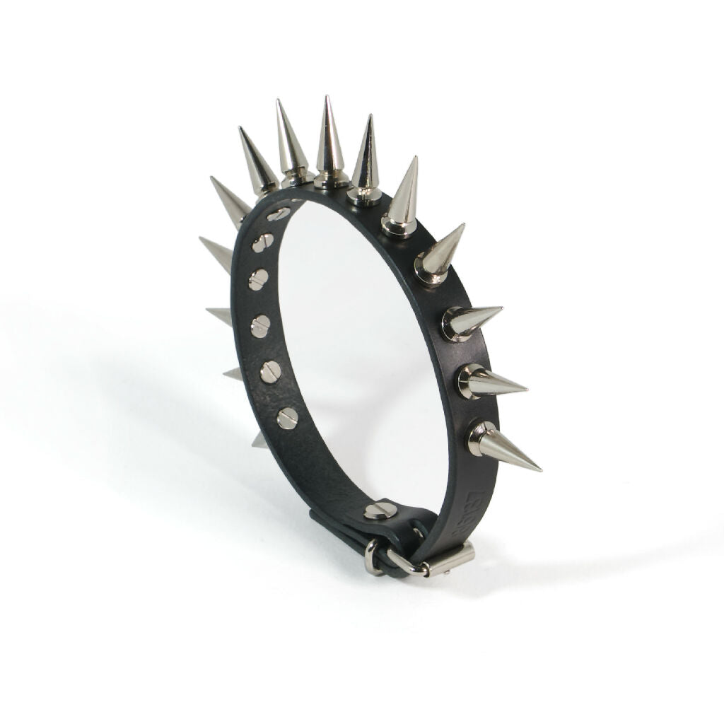 Spiked Leather Choker