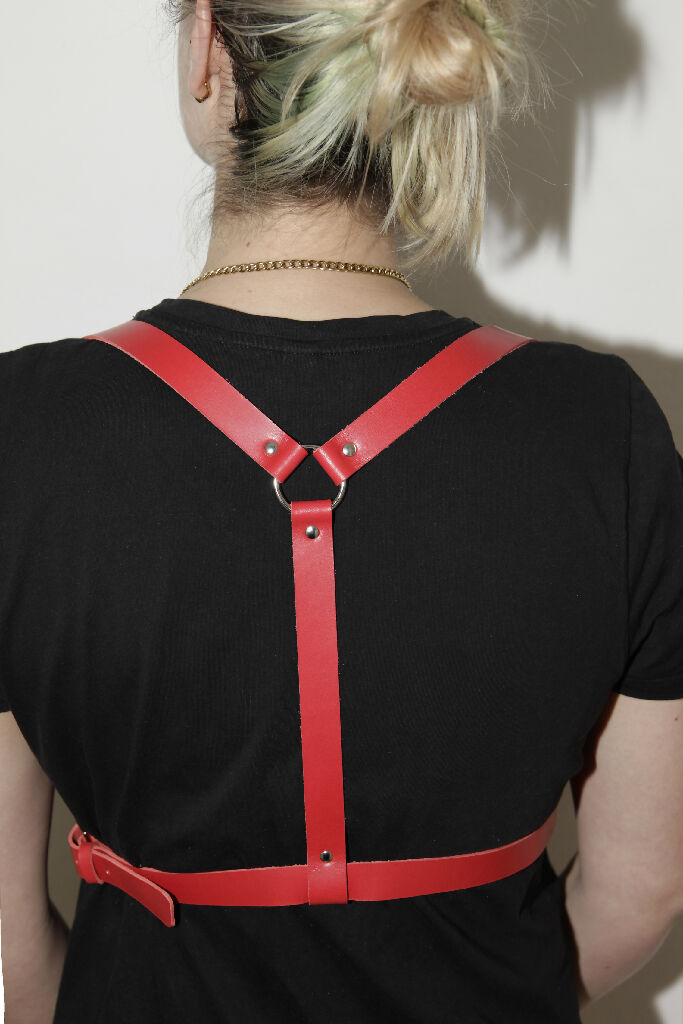Leather Harness Red – Charmskool Shop