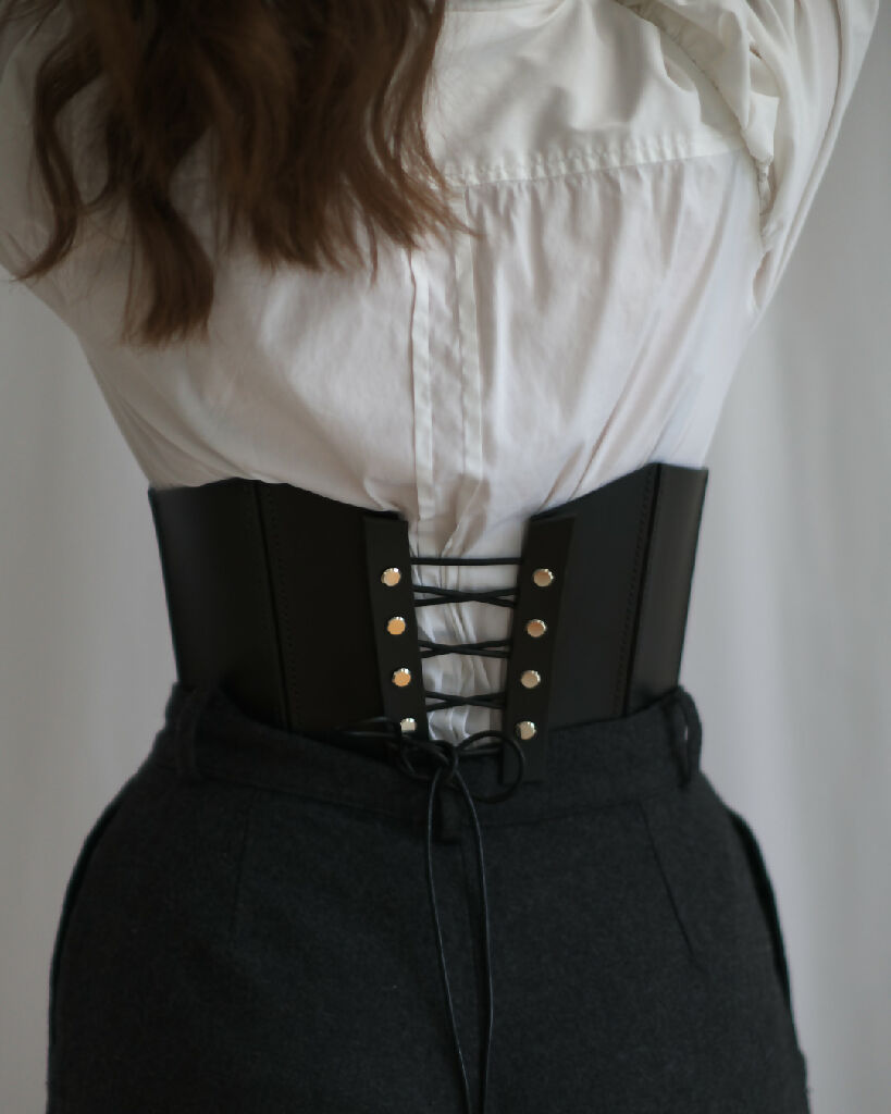 Leather Corset Handstitched