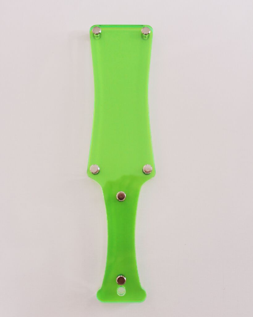UV Green Clear Acrylic Spanking Paddle